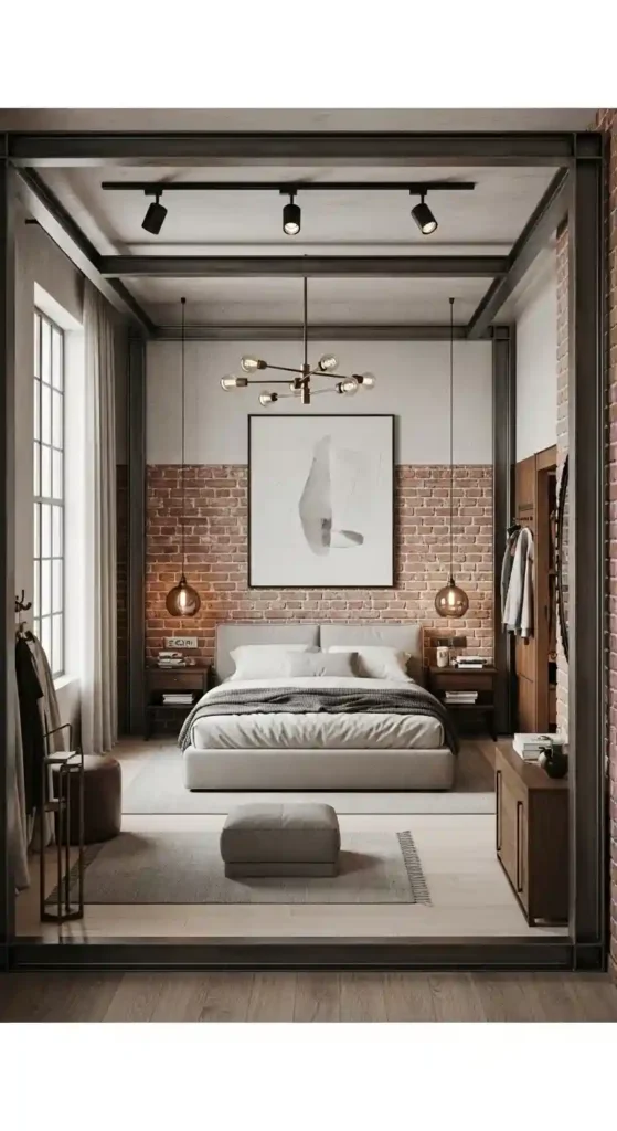 15. Industrial Bedroom Floor Plan