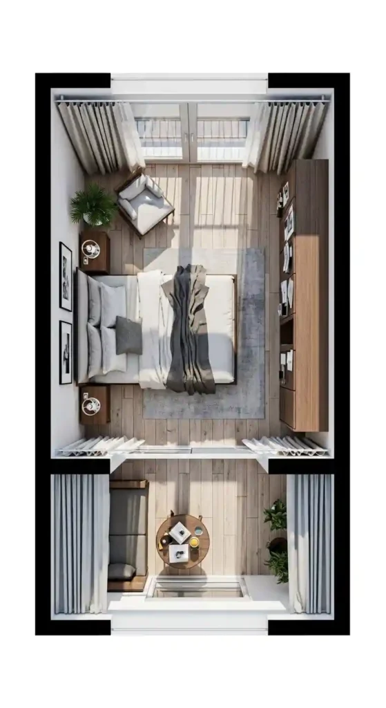19. Bedroom with Balcony Extension