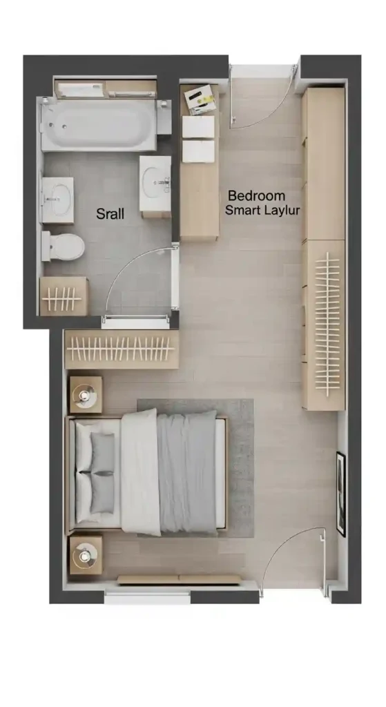 4. Small Bedroom Smart Layout
